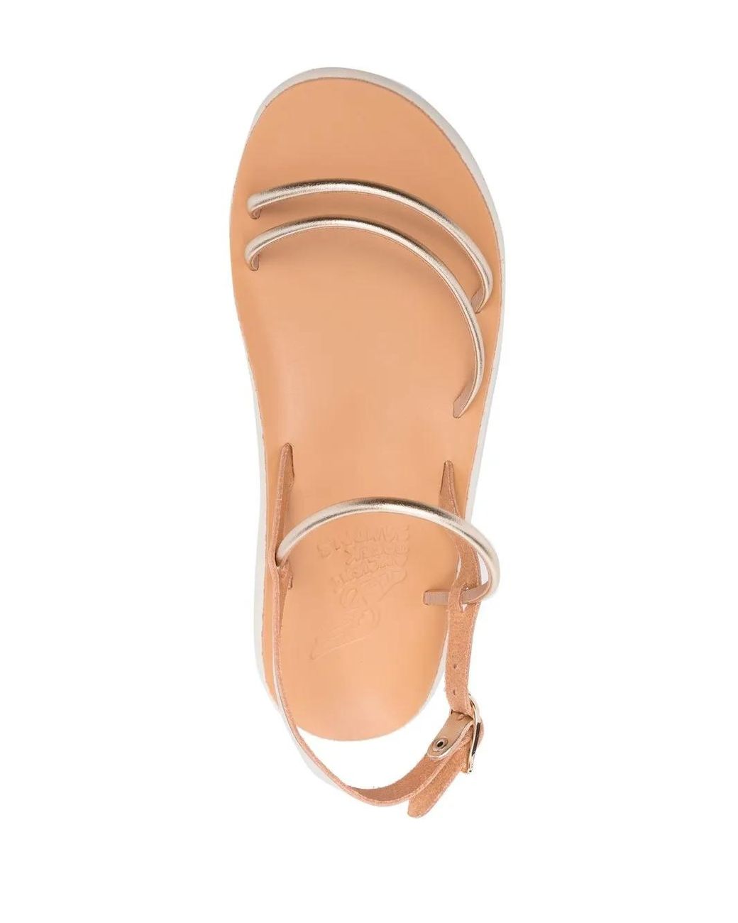Ancient Greek Sandals Pink Polis Metallic-Strap Sandals