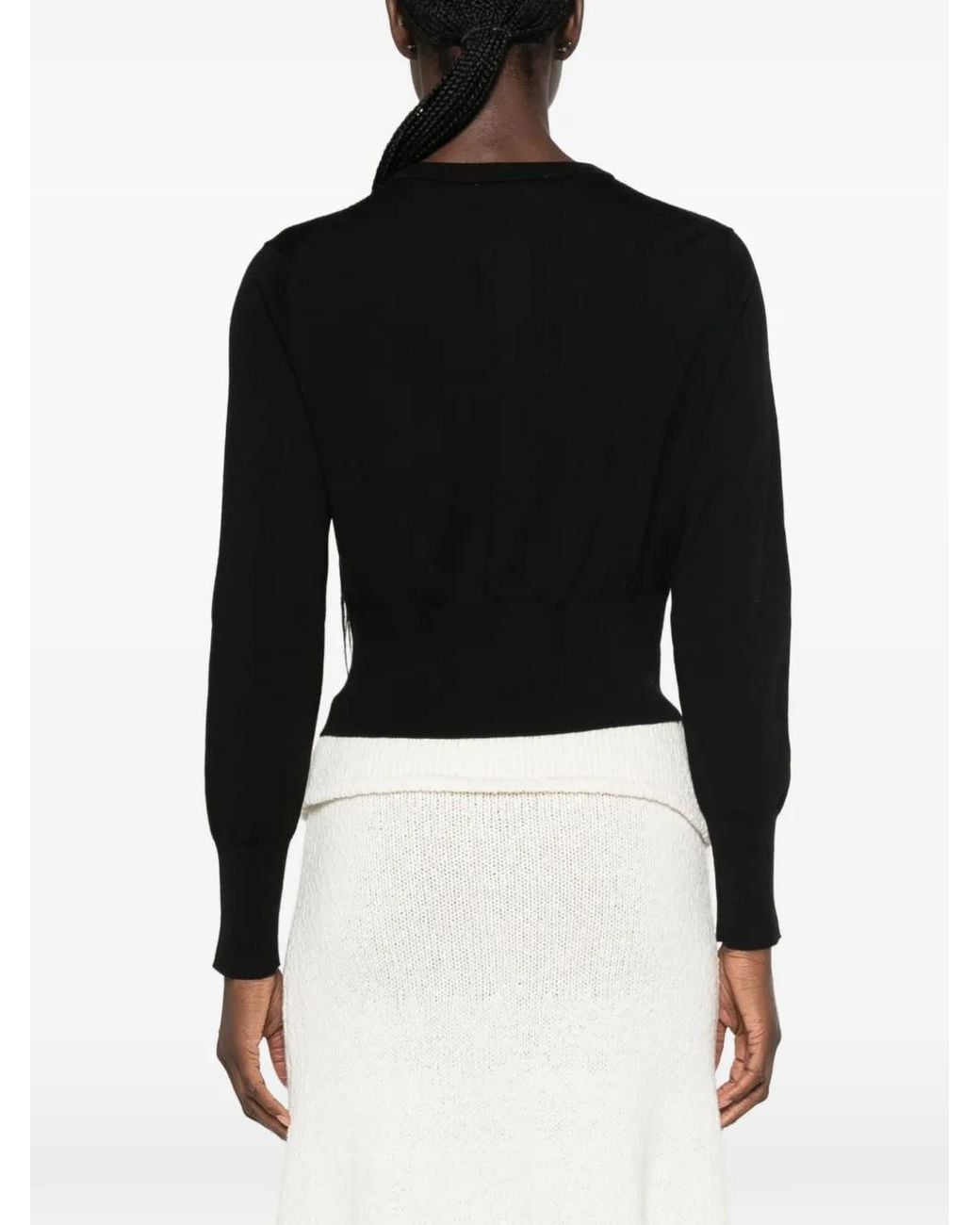 Le Petite Pulle Black Long-Sleeves Cardigan