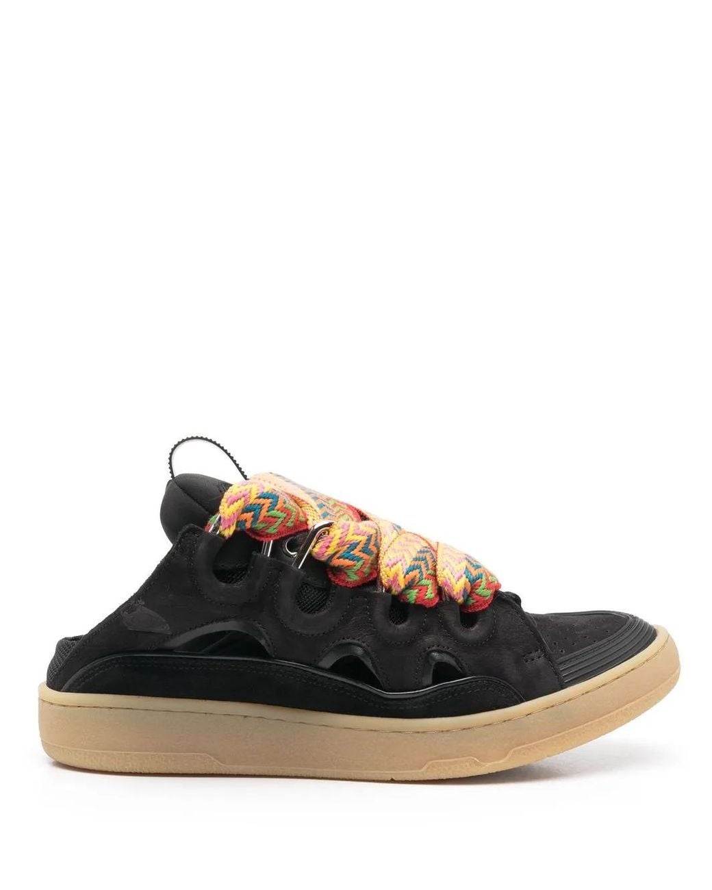 Lanvin Black Curb Slip-On Sneakers for men