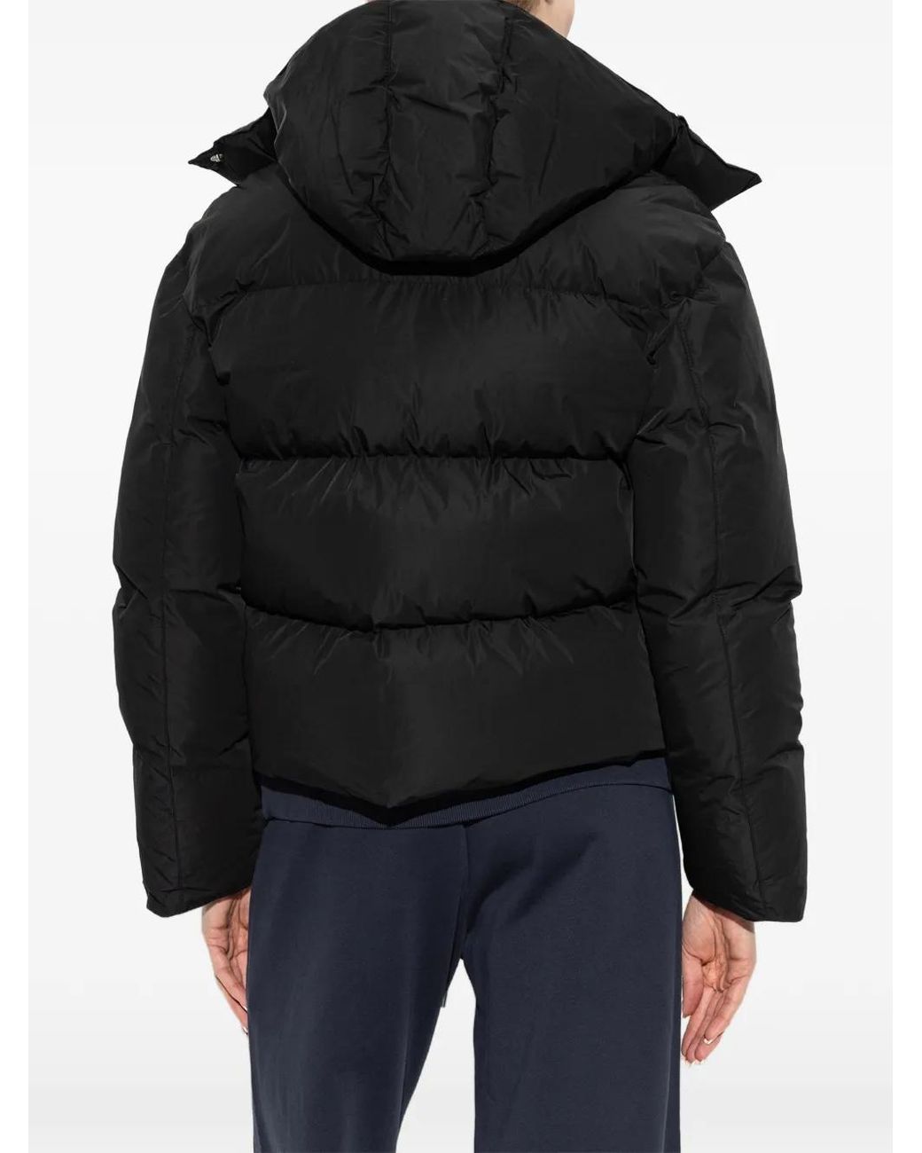 Off-White c/o Virgil Abloh Black Hooded Puffer Jacket