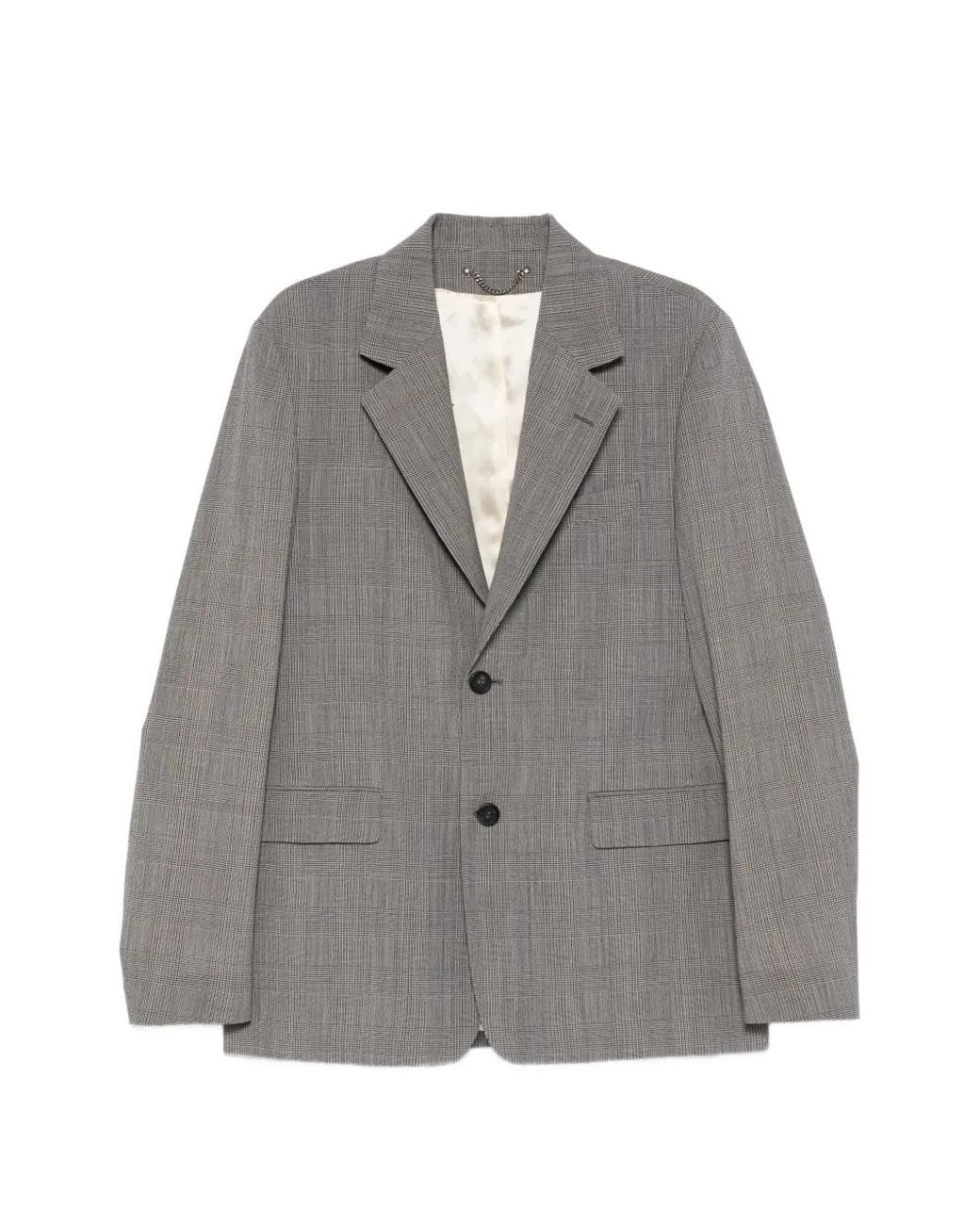 Golden Goose Deluxe Brand Gray Notched-Lapel Blazer for men