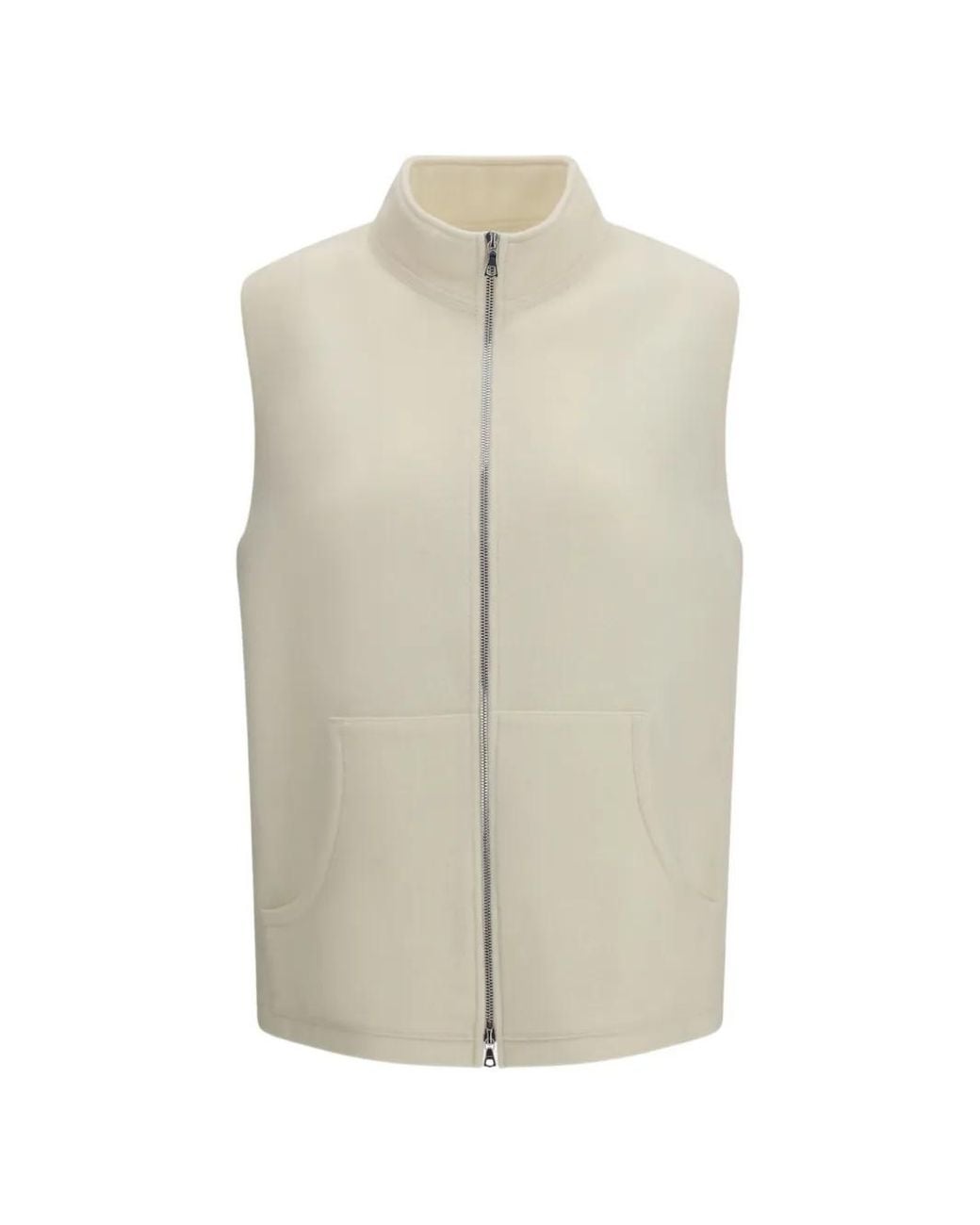 Rier White Full Zip Gilet