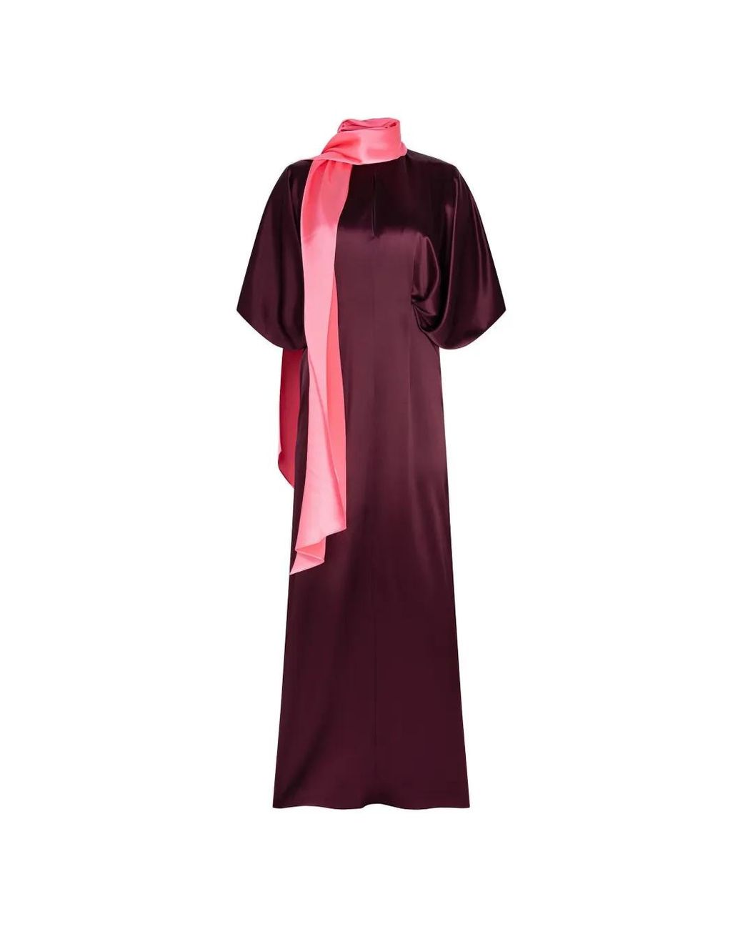 Roksanda Red Sami Scarf-Detail Maxi Dress