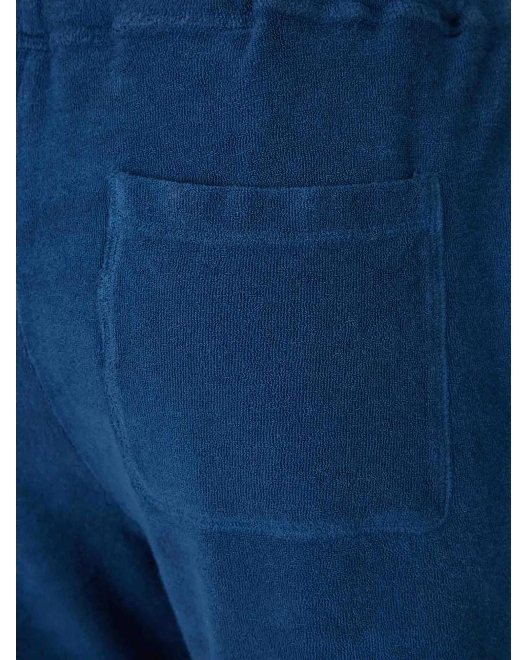 Fedeli Blue Terry Bermuda Shorts for men