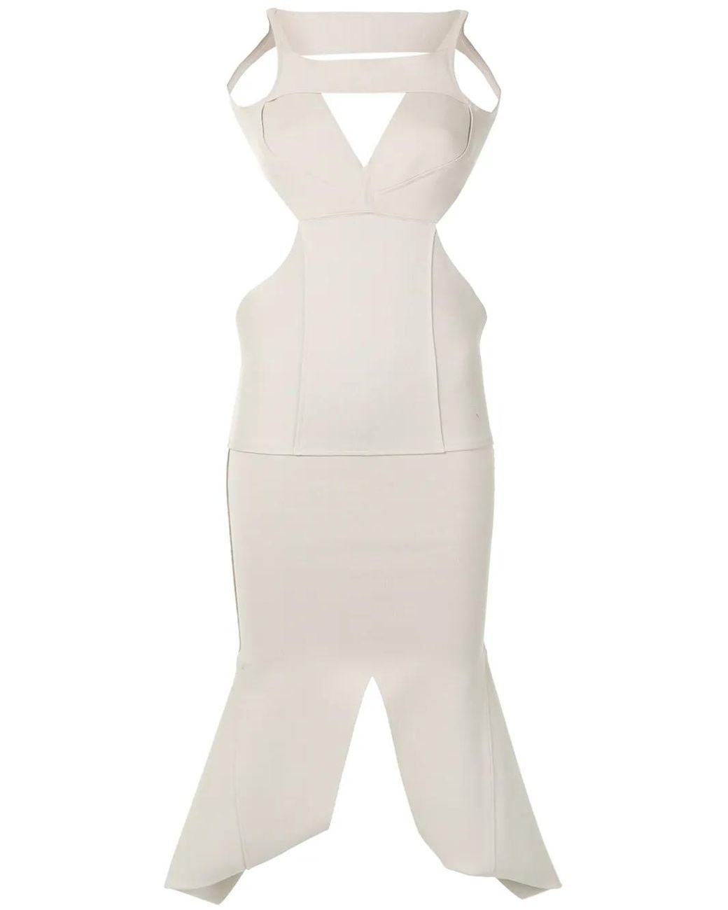 Rick Owens Multicolor Sling Double Knit Dress