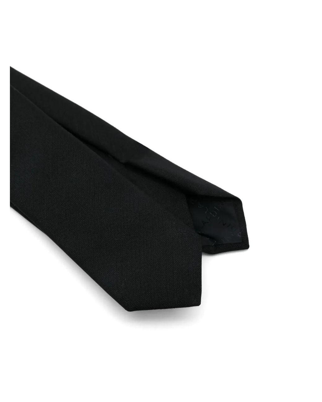 Lardini Black Pointed-Tip Tie for men