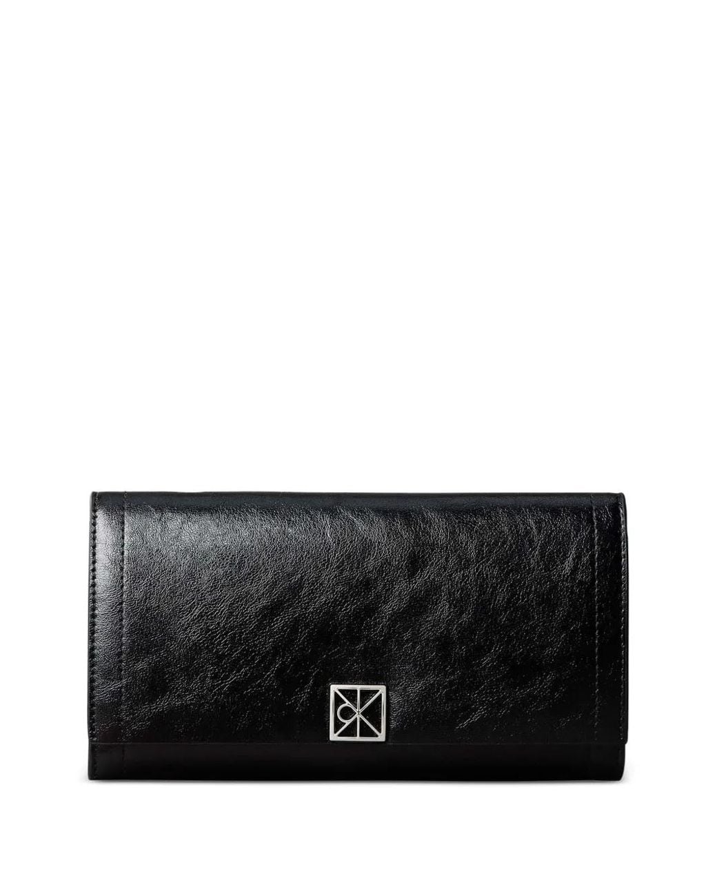 Calvin Klein Black Logo-Plaque Bi-Fold Wallet