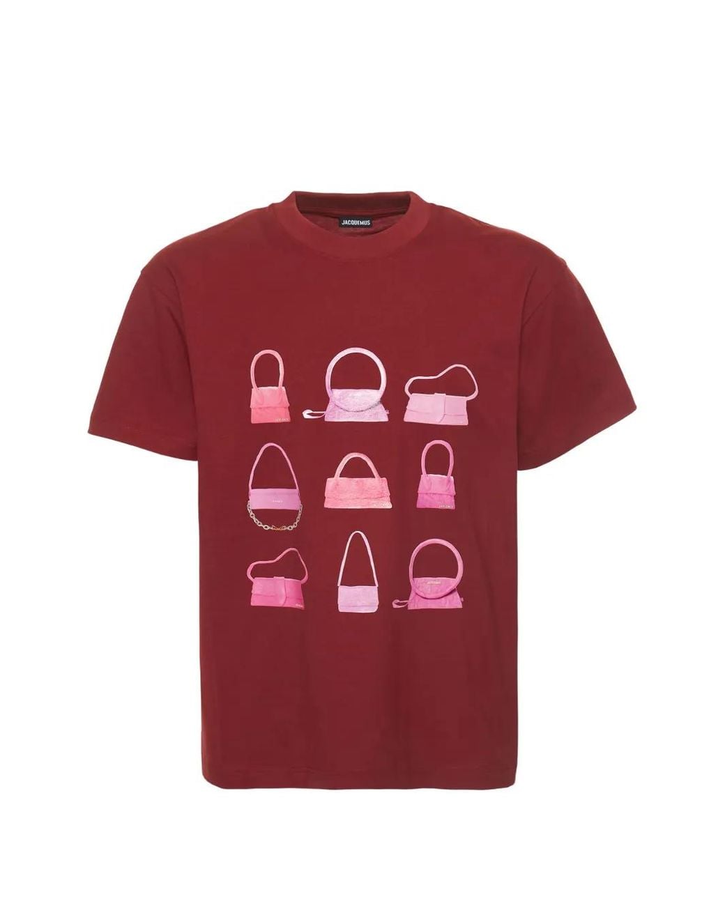 Jacquemus Red Le Sacs Printed T-Shirt