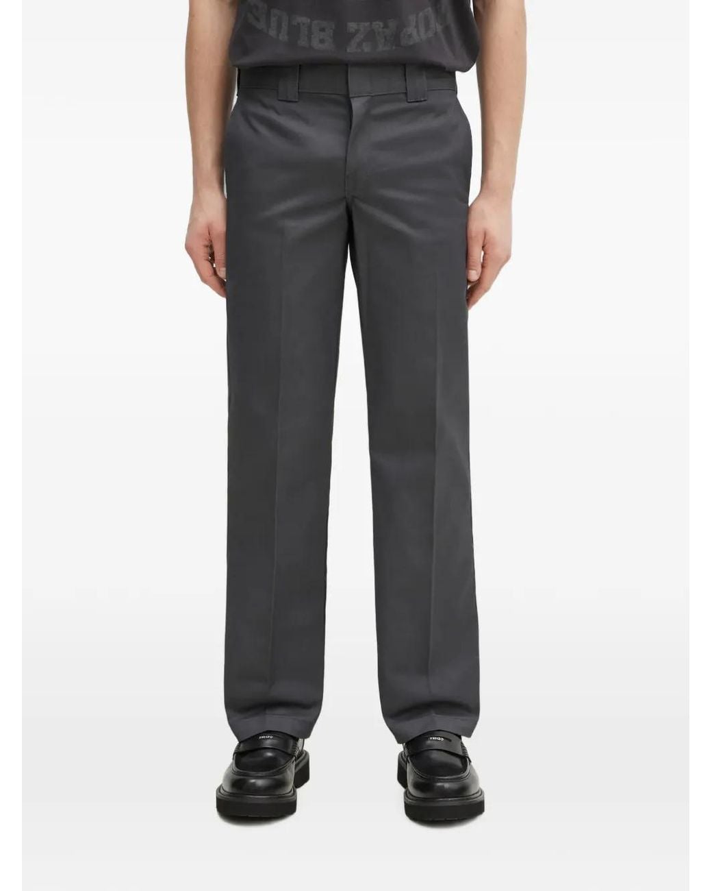 Dickies Black Straight-Leg Logo-Patch Trousers for men