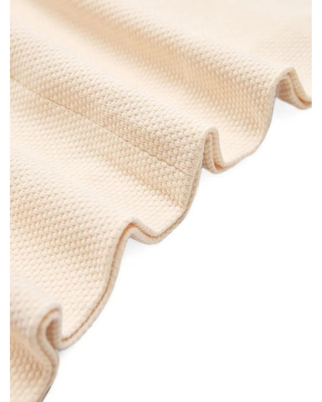 Circolo 1901 White Piqué-Weave Short-Sleeve Mini Dress