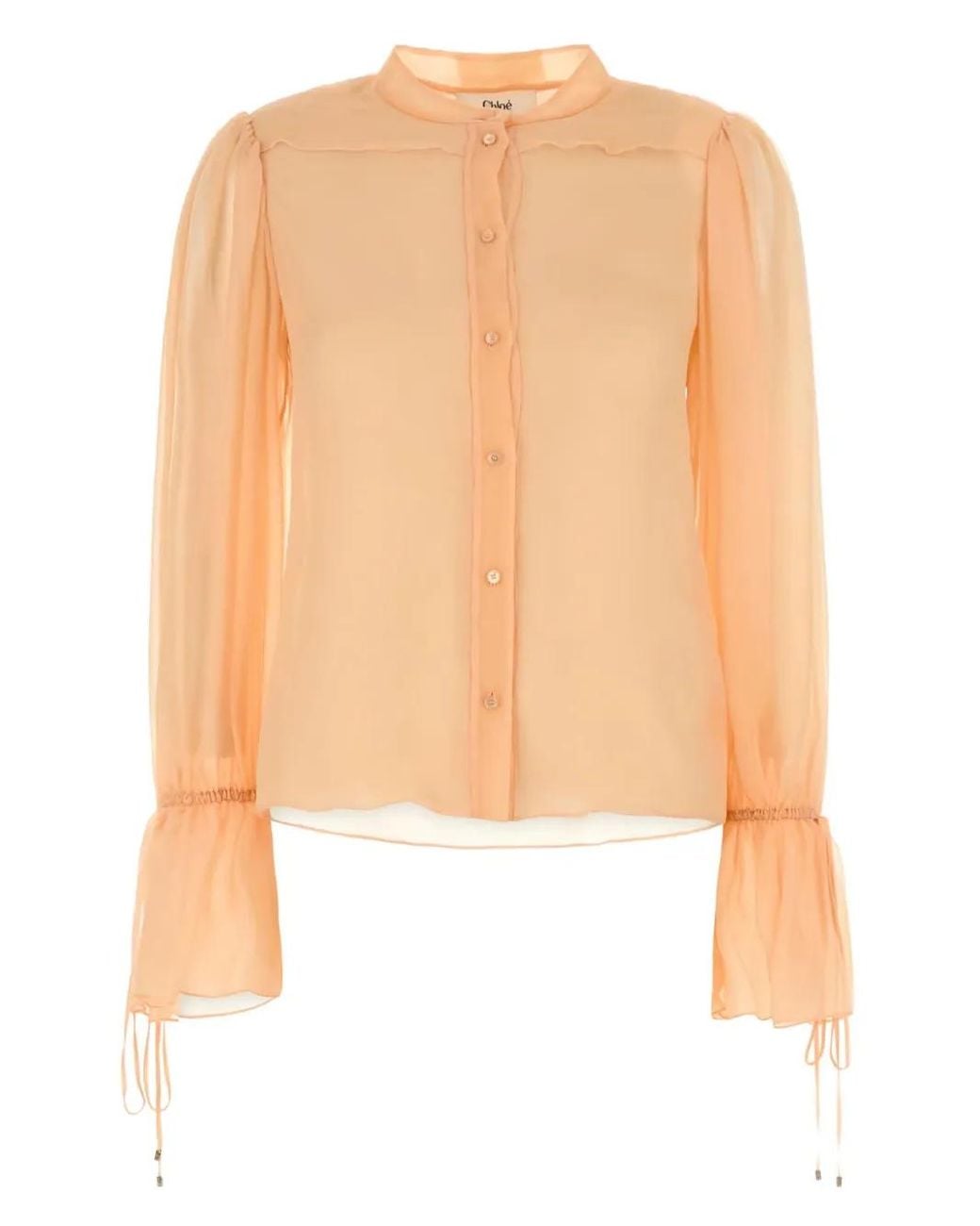 Chloé White Silk Blouse