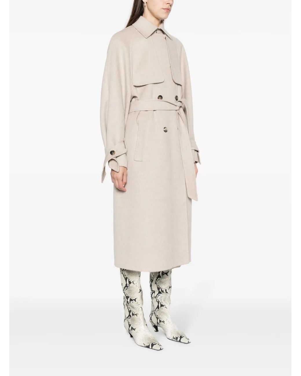 Max Mara Natural Falcon Long Coat