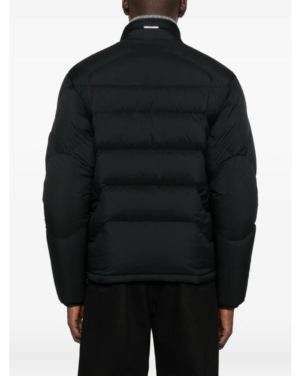 Moncler Black Quilted Zip-Up Jacket for men