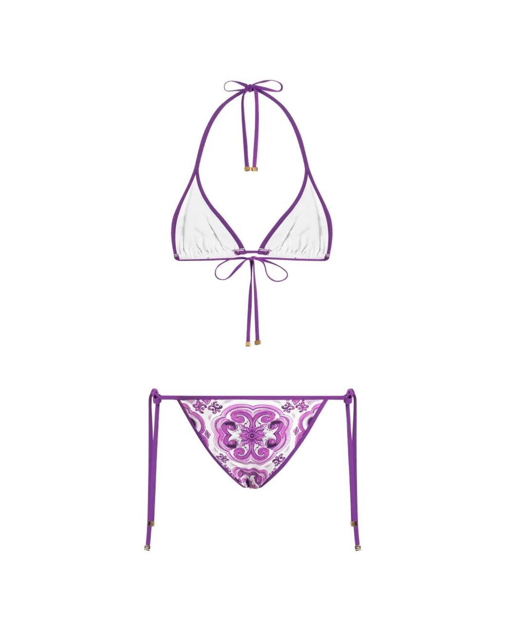Bikini Estampado Dolce & Gabbana de color Purple