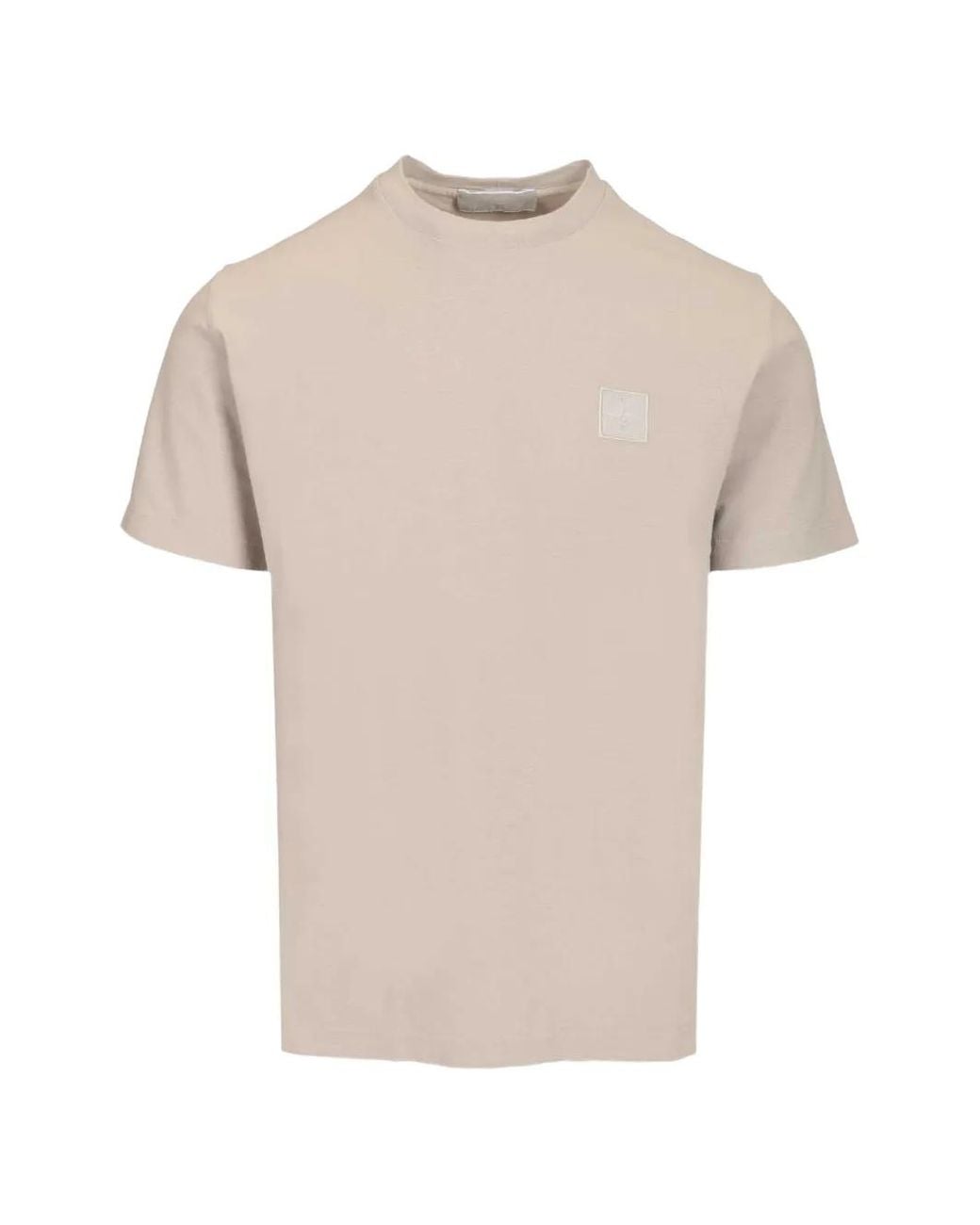 Stone Island Natural Logo-Patch T-Shirt for men