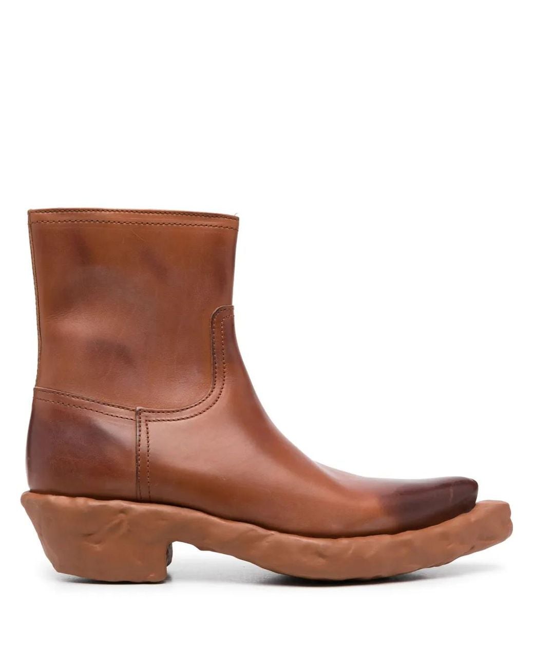 CAMPERLAB Brown Venga Leather Ankle Boots