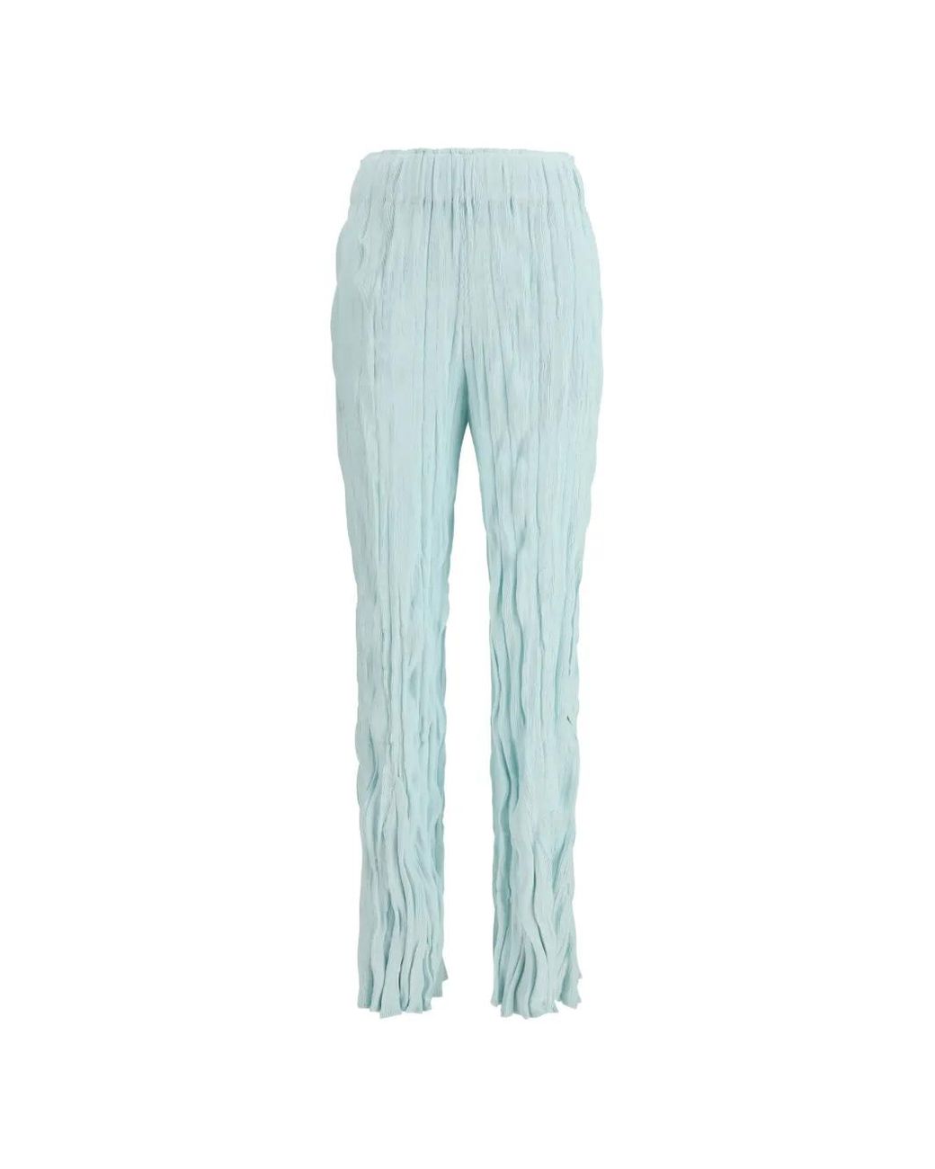 GONGDID DESIGN Blue Gd173 Wavy Trousers