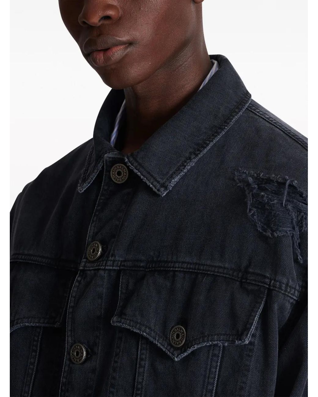 Chaqueta de algodón negro de Balmain de color Black