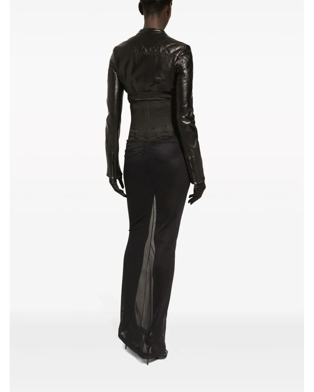 Dolce & Gabbana Leren Jack in het Black