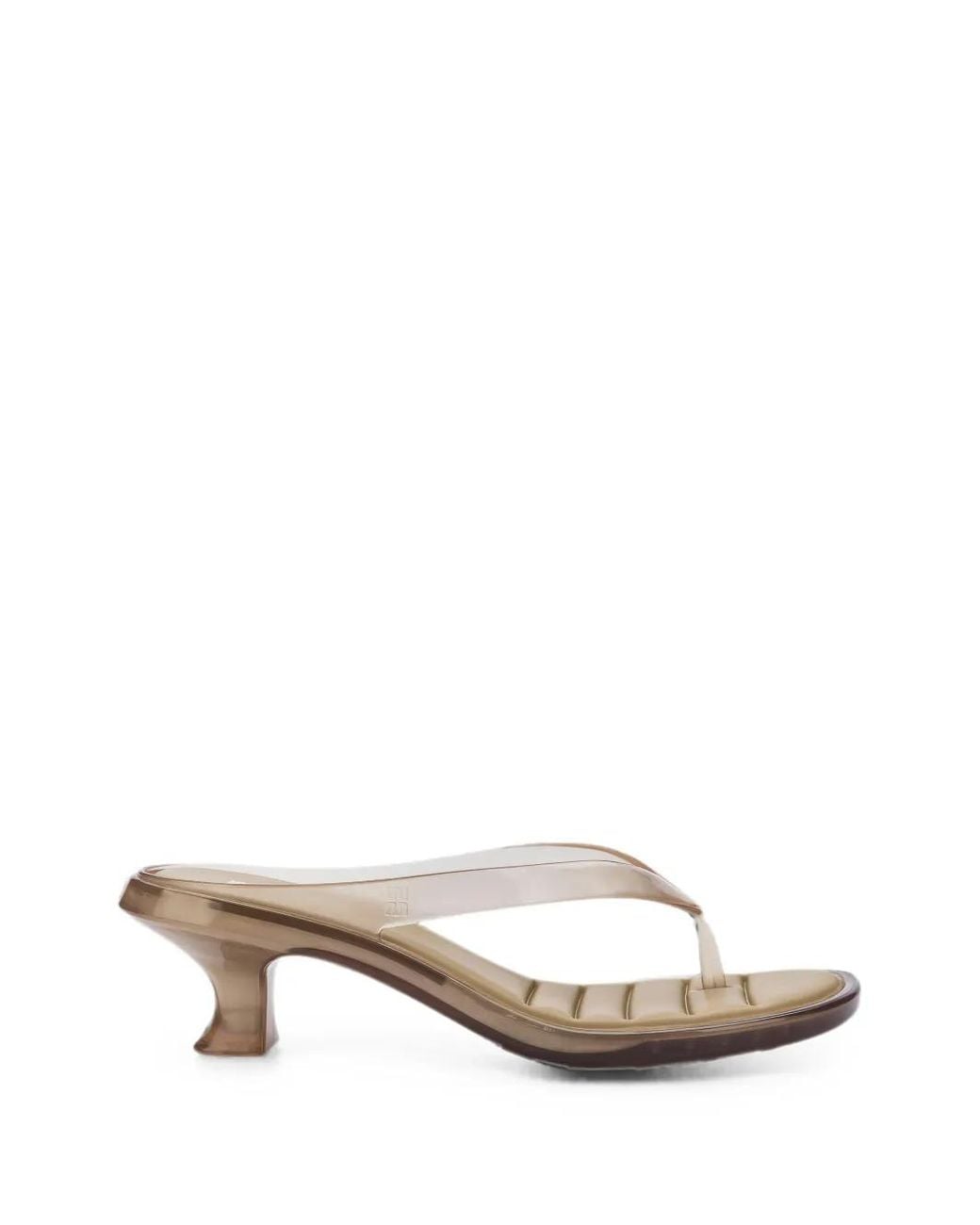 Melissa Natural Thong-Strap Heeled Sandals