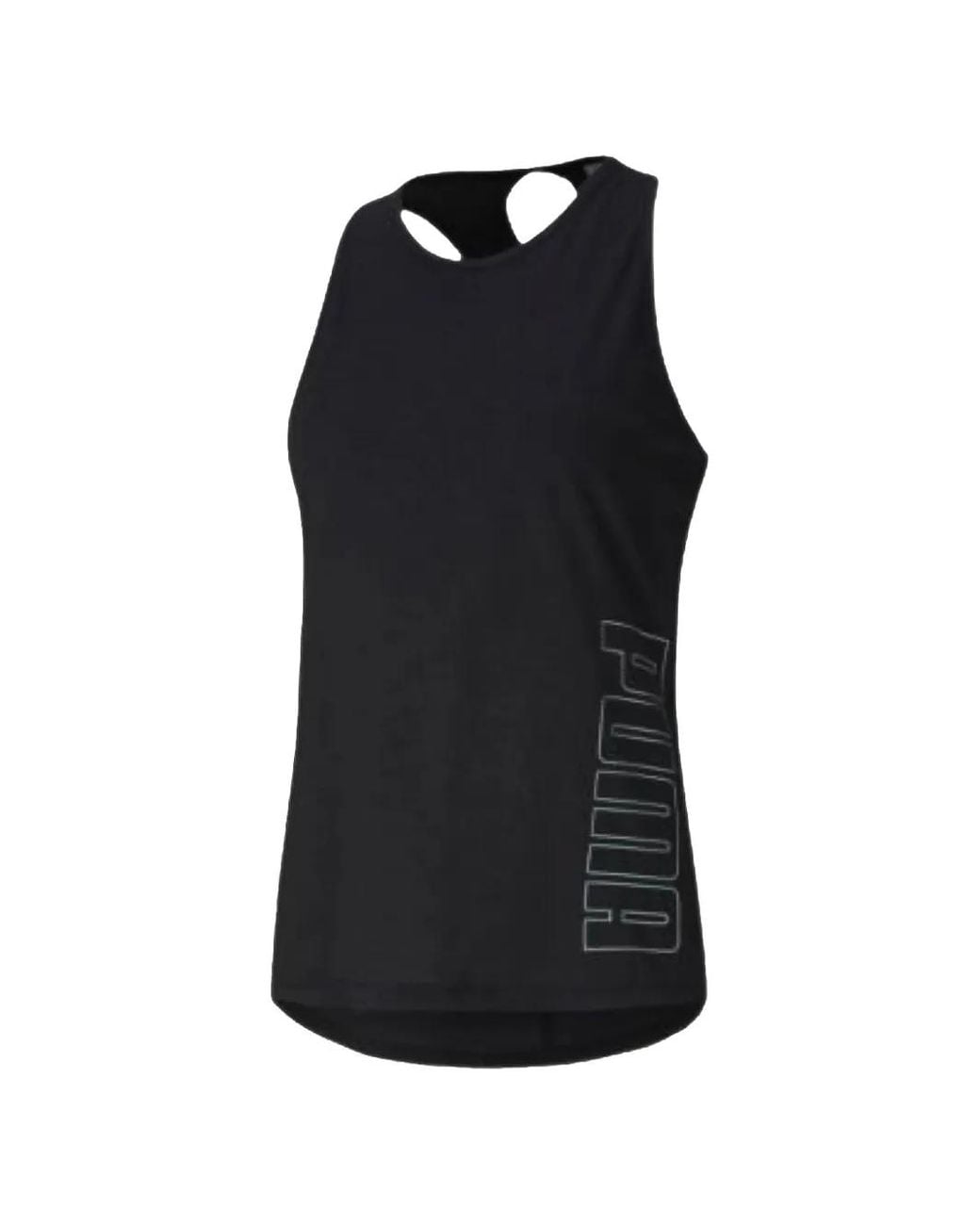PUMA Black Twist It Logo Tank Top