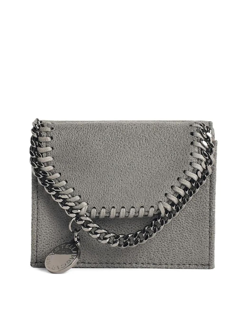 Stella McCartney Gray Falabella Tri-Fold Wallet