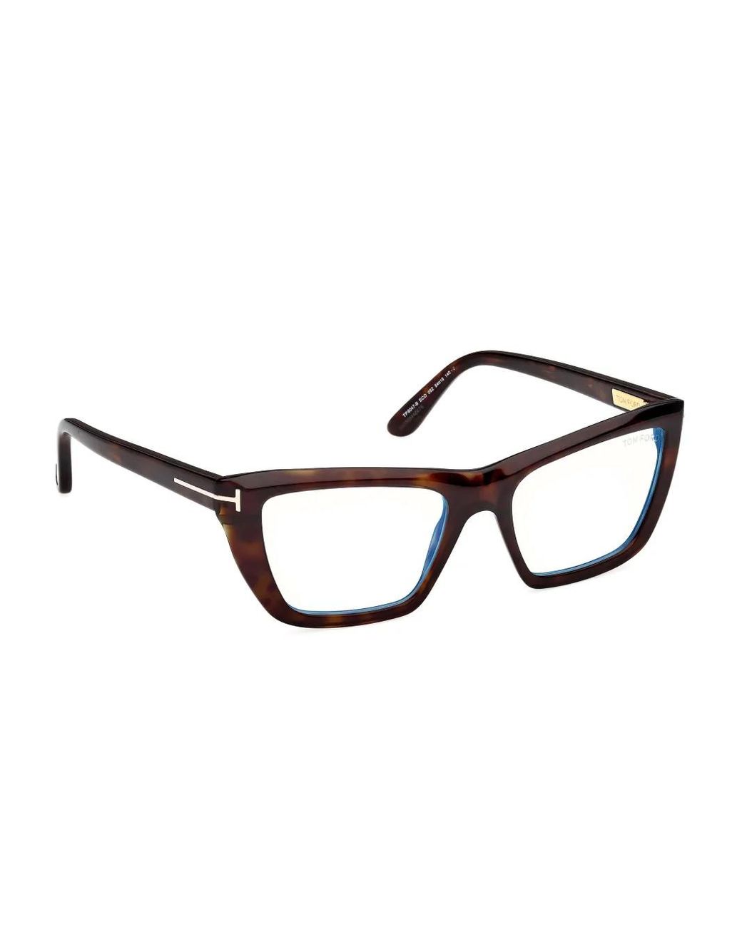 Tom Ford Brown Cat-Eye Frame Eyeglasses