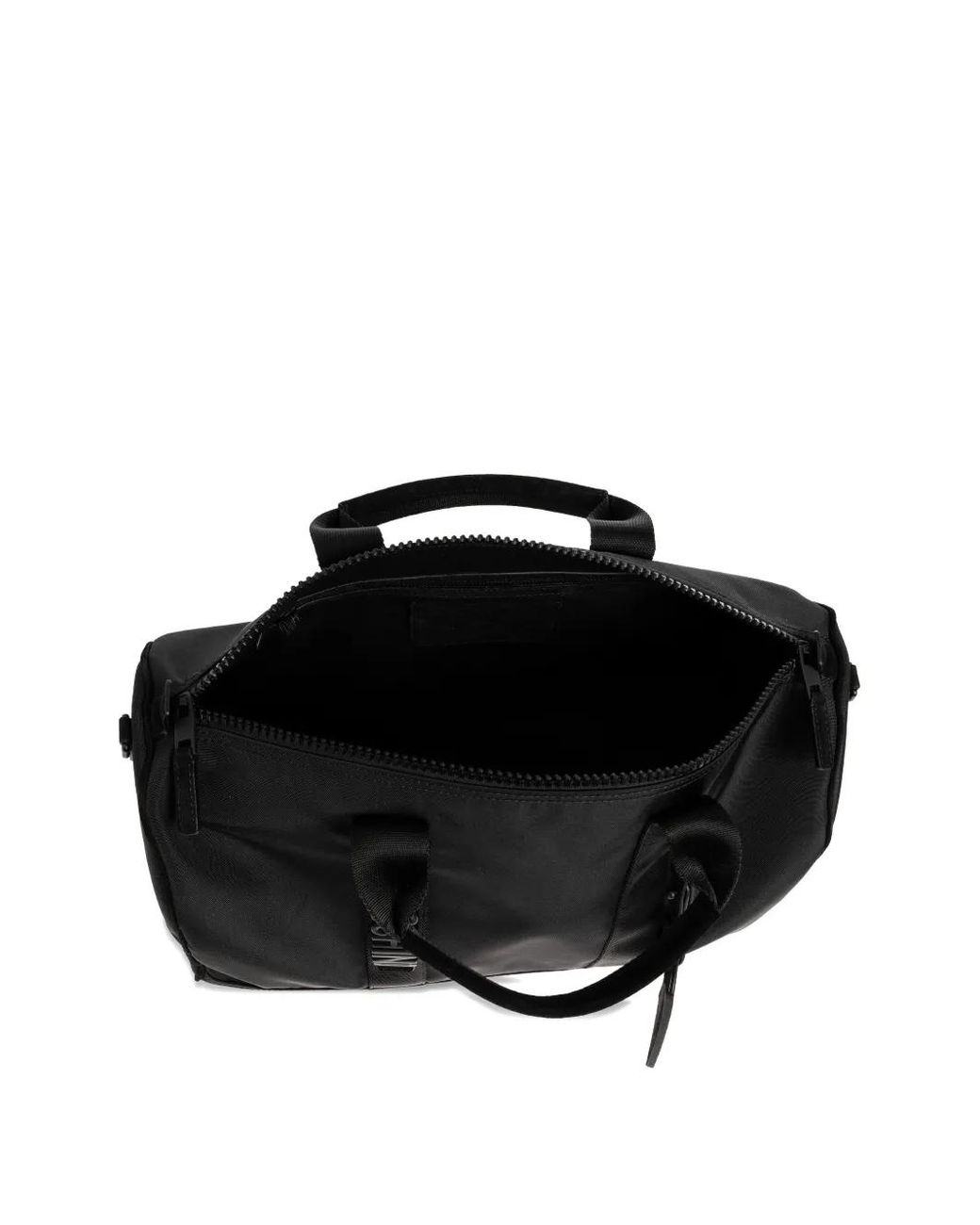 Moschino Black Logo-Detail Holdall Bag for men