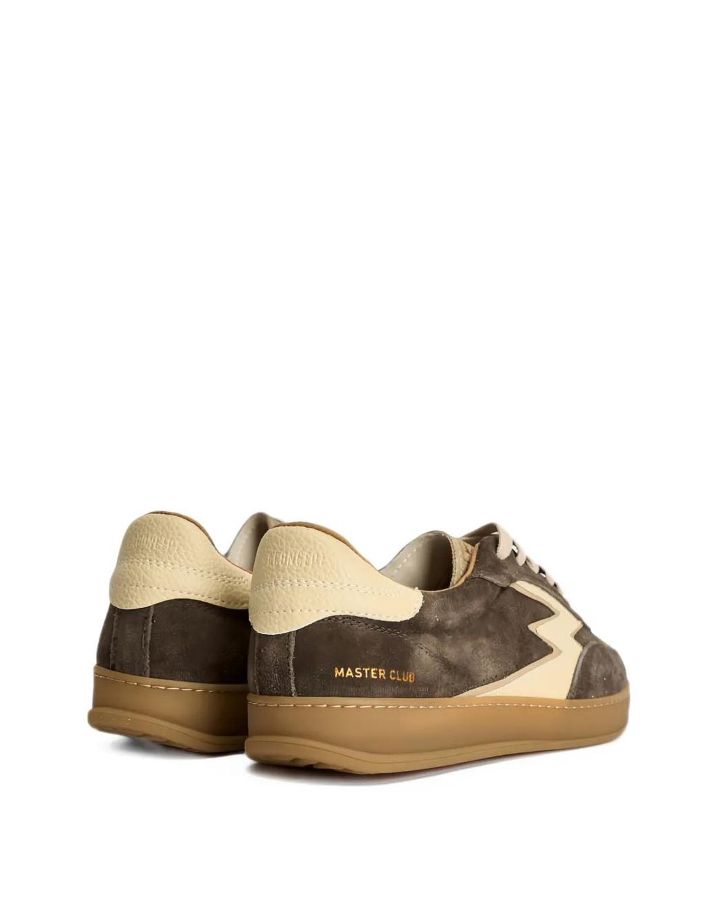 Moa Concept Brown Suede Panelled Sneakers for men