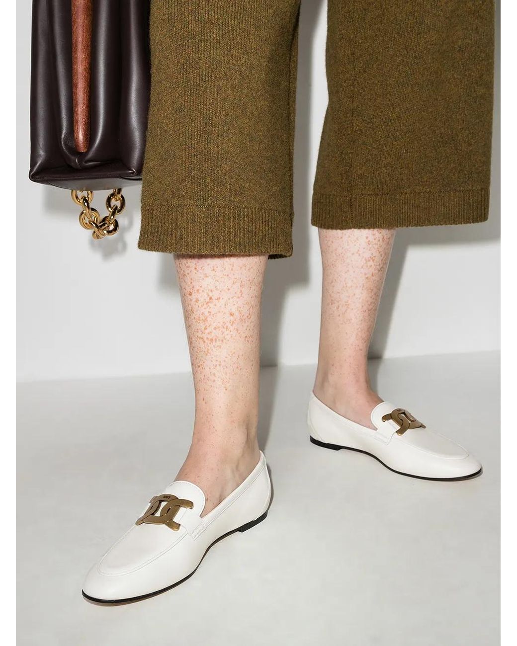 Tod's Flat Shoes White