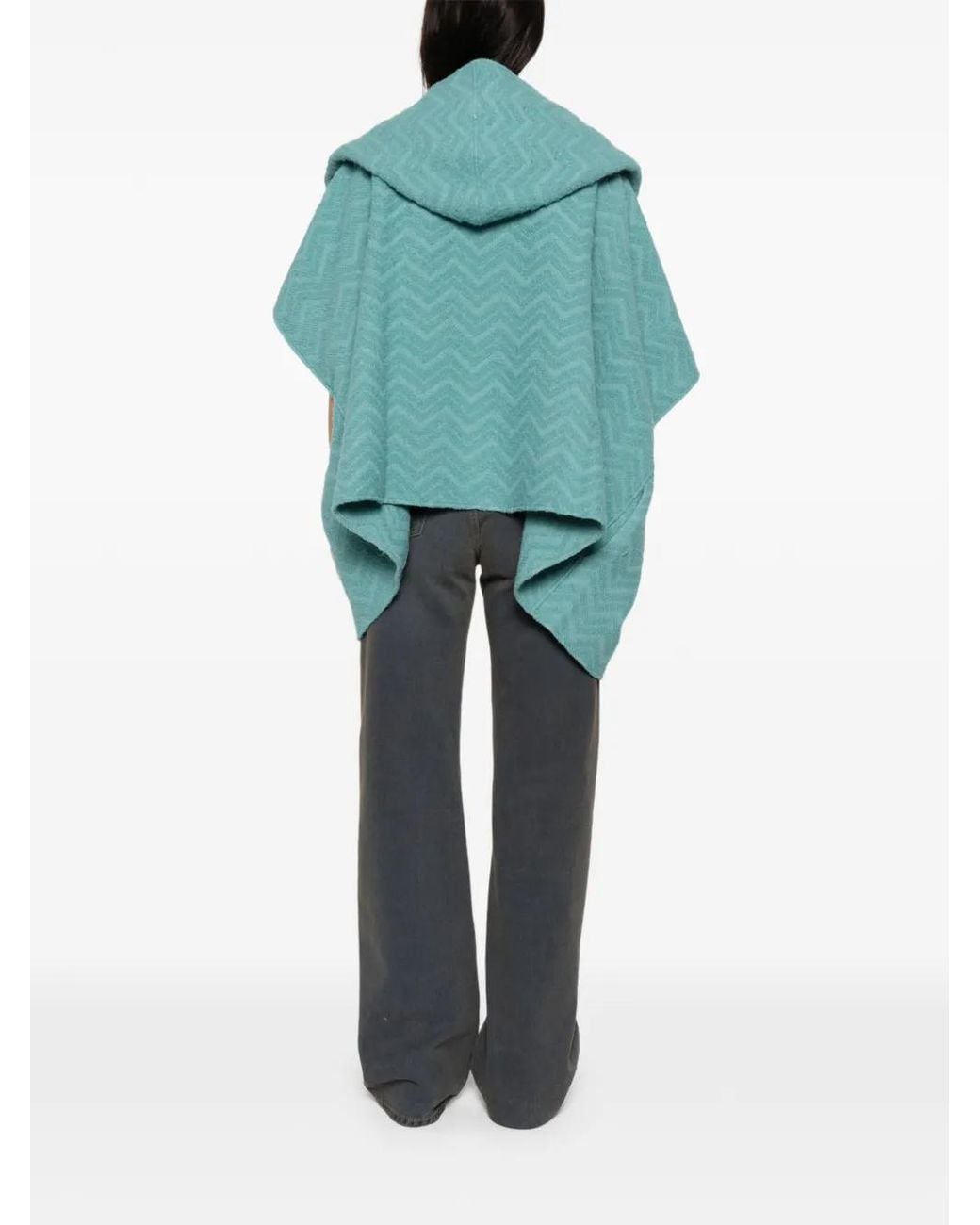 Capa con capucha Missoni de color Blue