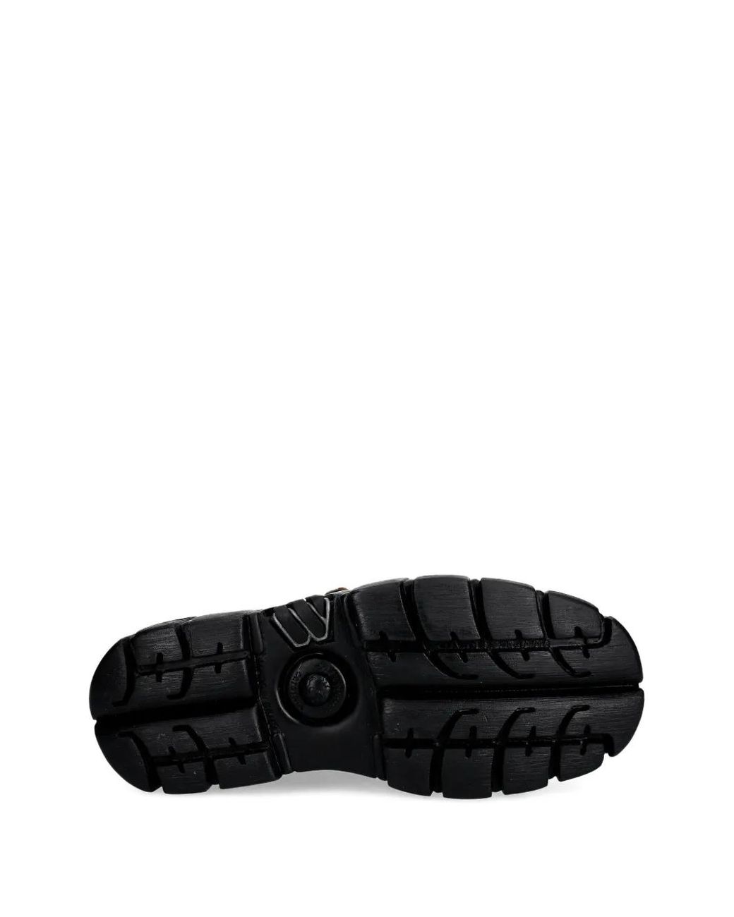 Zapatillas Ante Leopardo Cuero, Tower Negro con plataforma New Rock de color Black