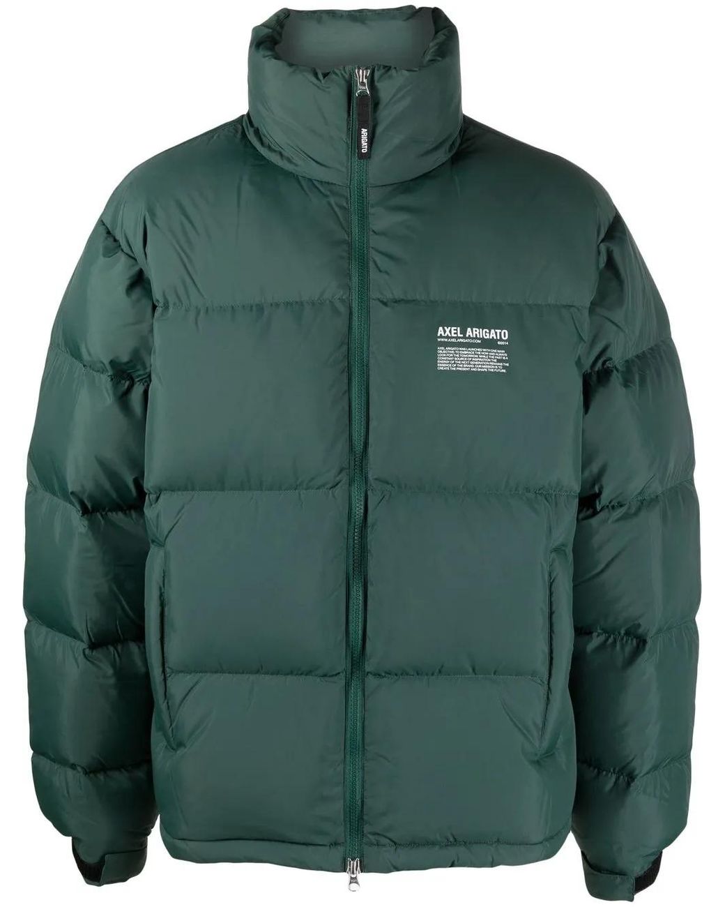 Axel Arigato Gewatteerd Jack Met Logoprint in het Green voor heren