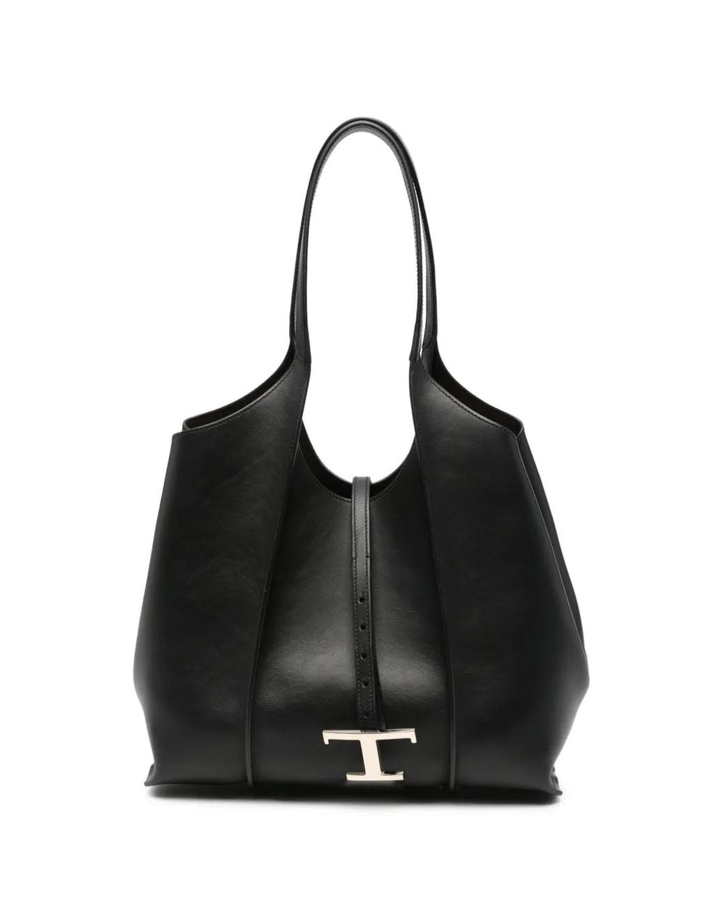 Tod's Black Sac Cabas T Timeless En Cuir