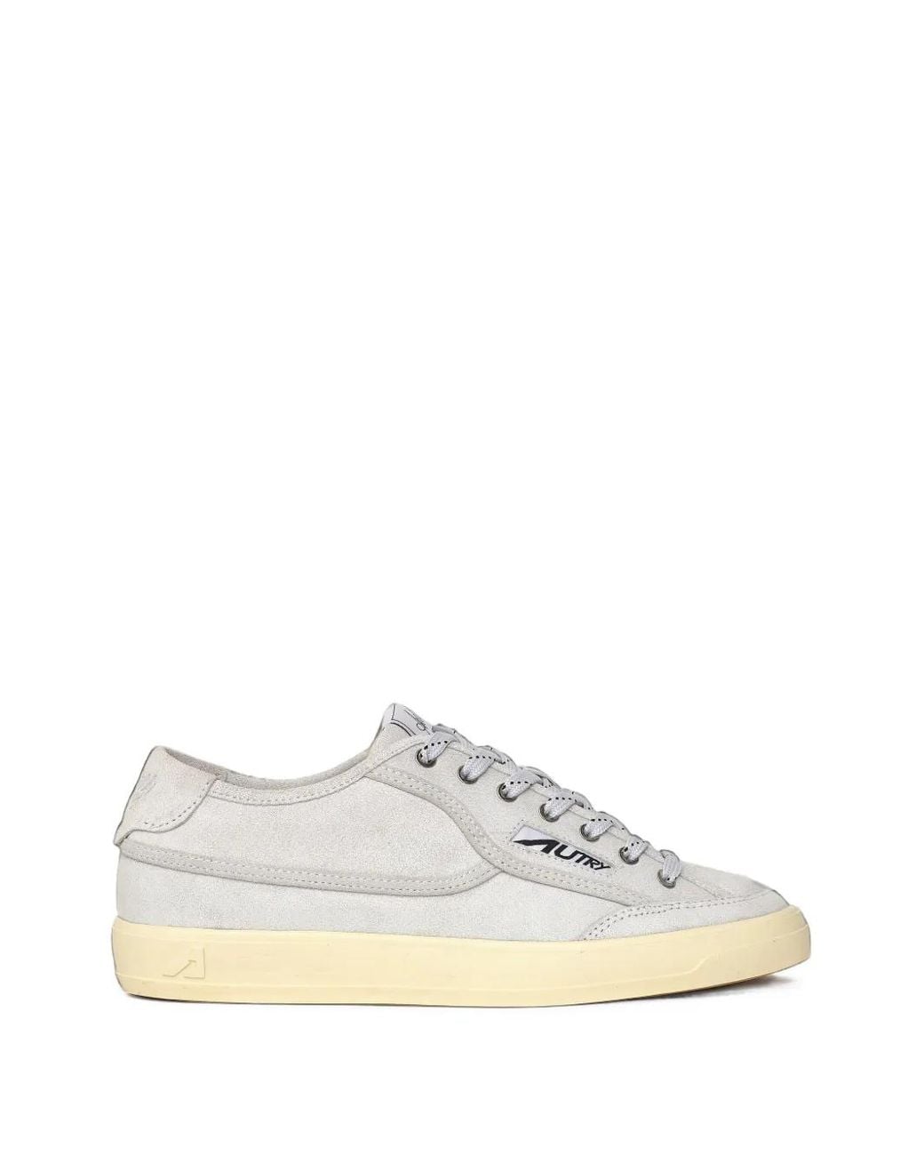 Autry White Windscape Low Suede Sneakers for men
