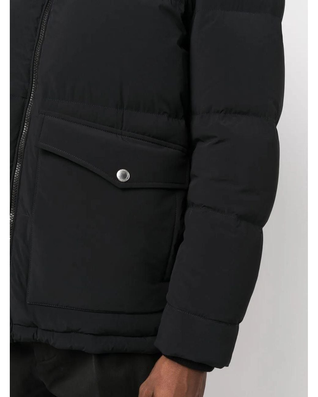 Brunello Cucinelli Black Quilted Down-Padded Jacket for men