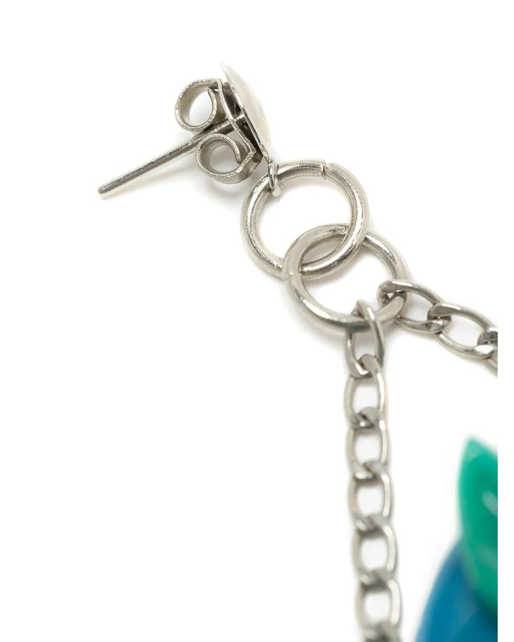 Amir Slama Blue Coração Earrings