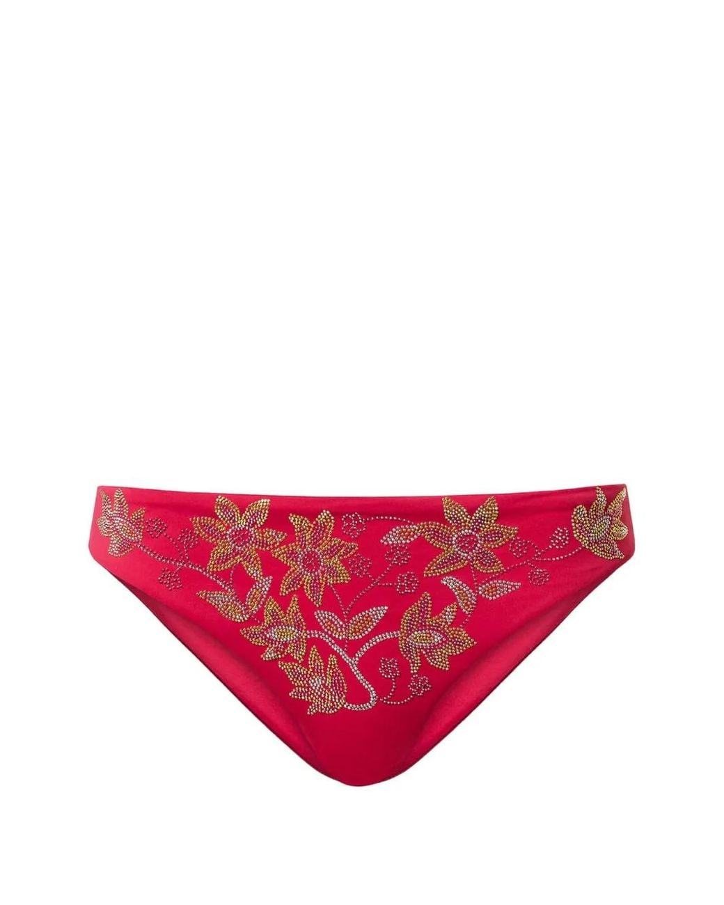Twinset Pink Brazilian Bikini Bottom With Studs