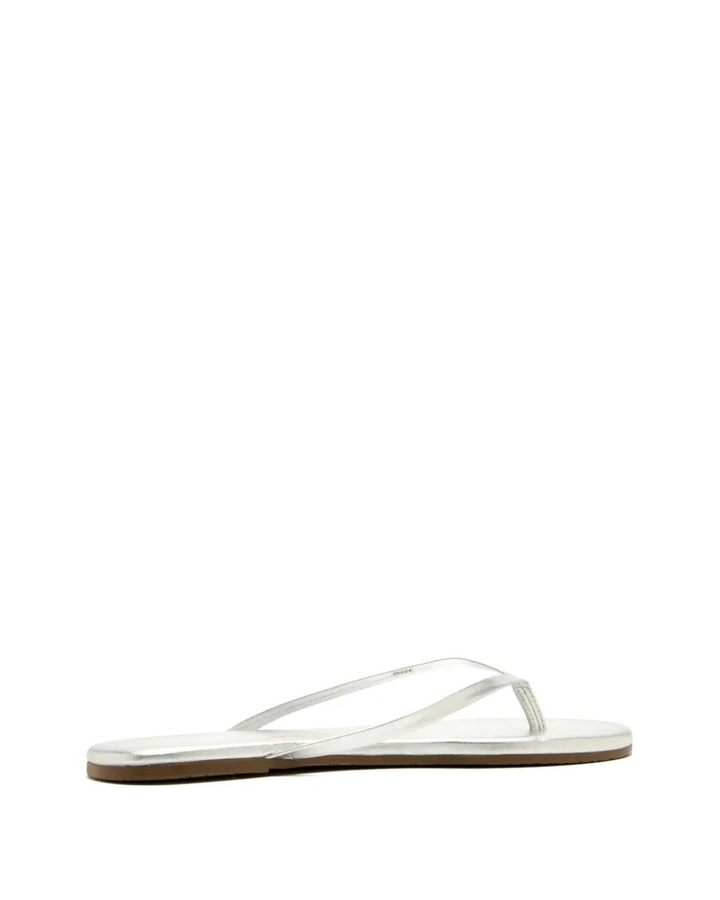 TKEES White Lily Fairylust Metallic Strap Flip-Flops
