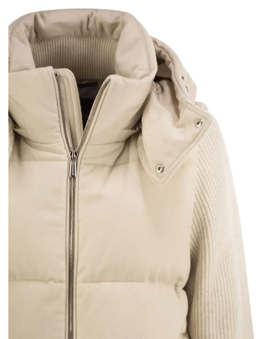 Moorer Natural Ghiara-Ls9 Quilted Jacket