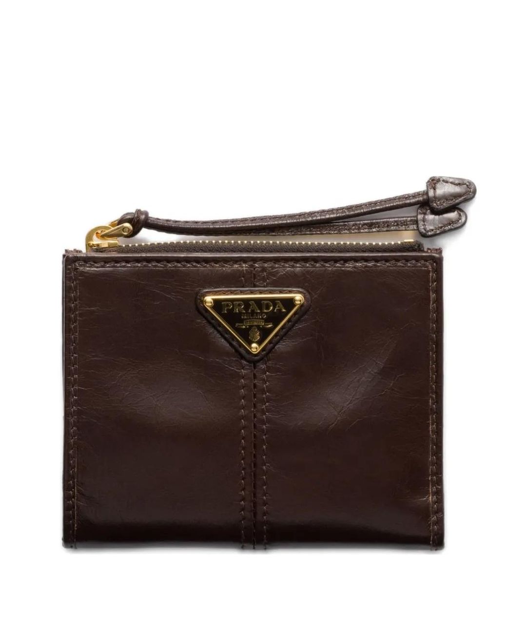 Prada Brown Small Leather Wallet