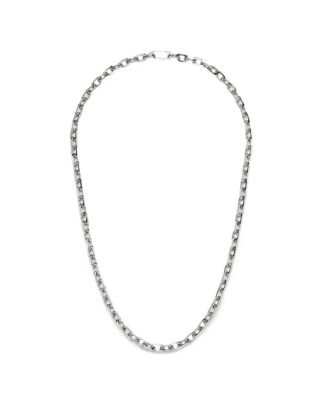 Missoma Metallic Square Paperclip Chain Necklace