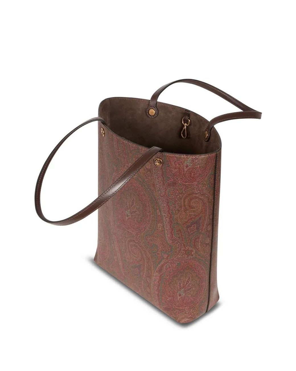 Etro Brown Vertical Shopping Arnica Bags for men