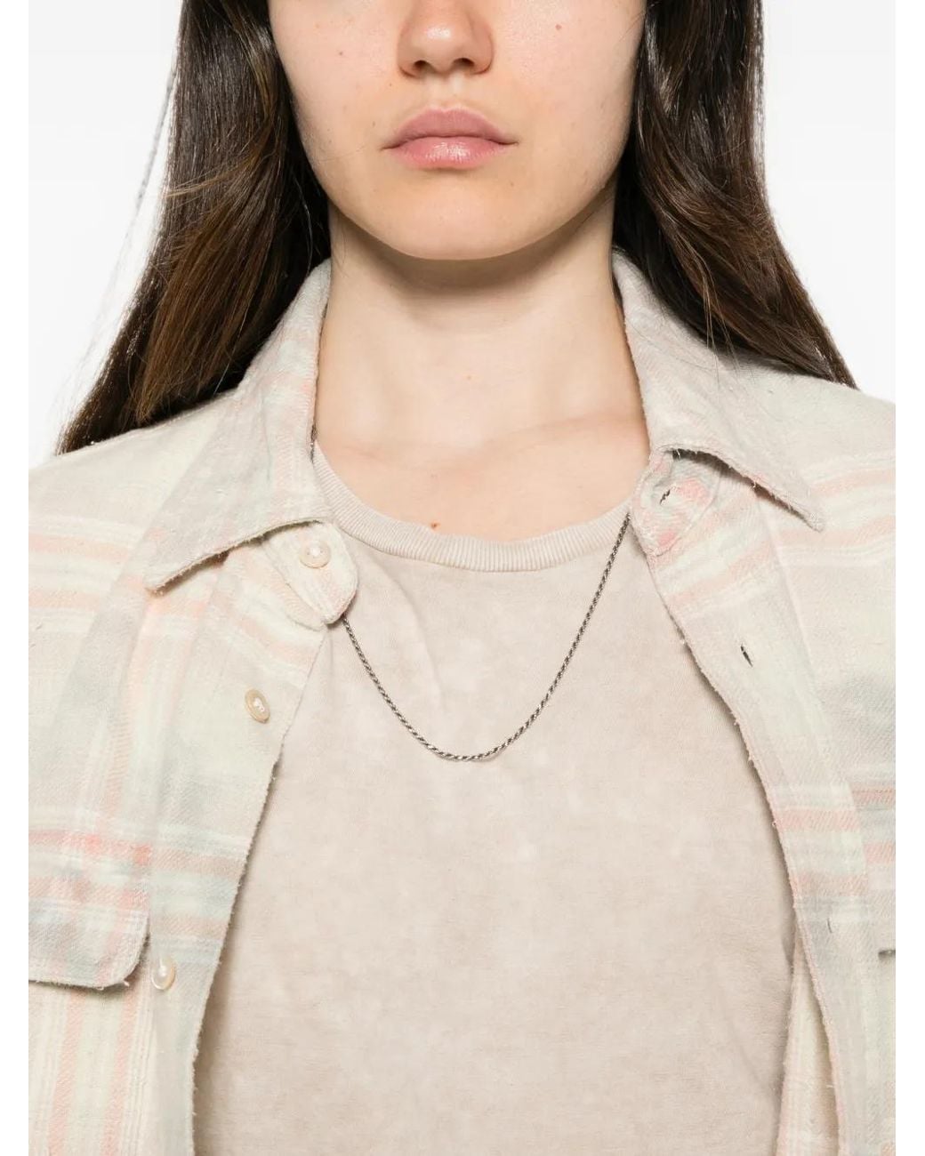 R13 Natural Acid-Wash T-Shirt