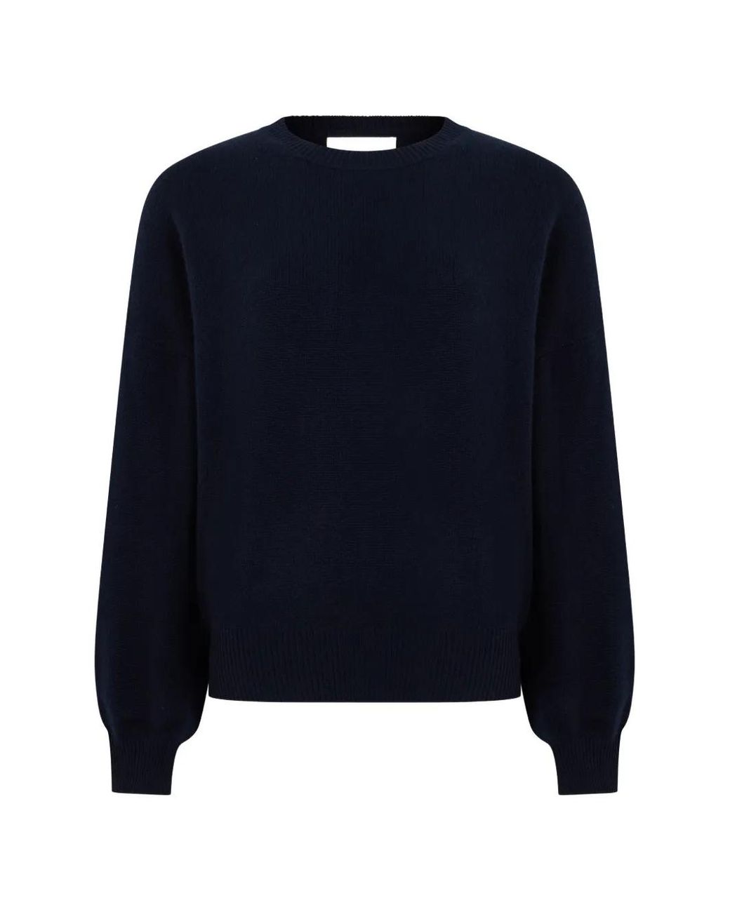 Lisa Yang Blue Cashmere Round-Neck Sweater