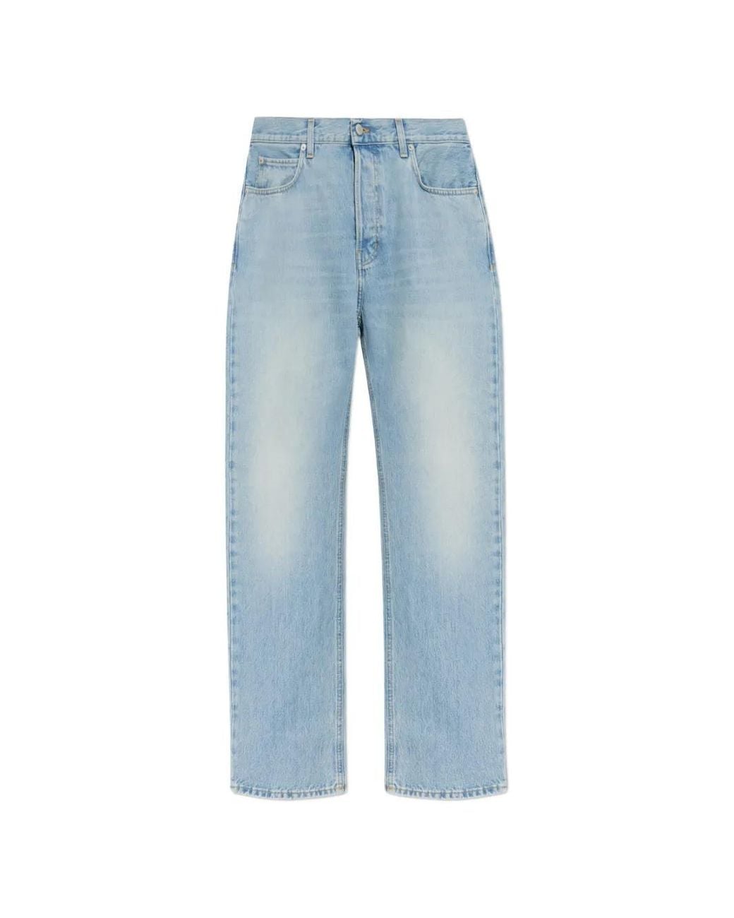 Haikure Blue Five-Pocket Straight Jeans for men