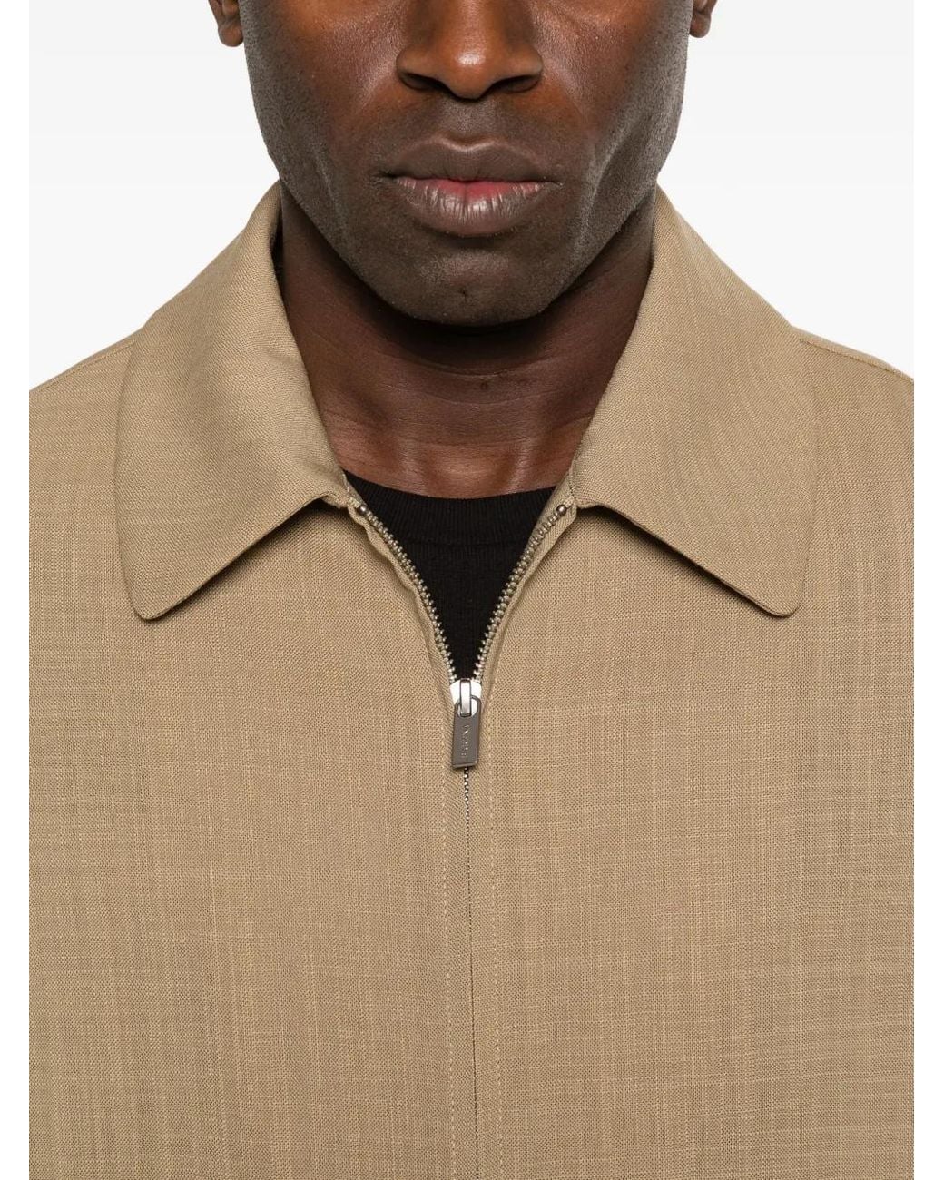 Barena Natural Coat Tibio Grana Khaki for men