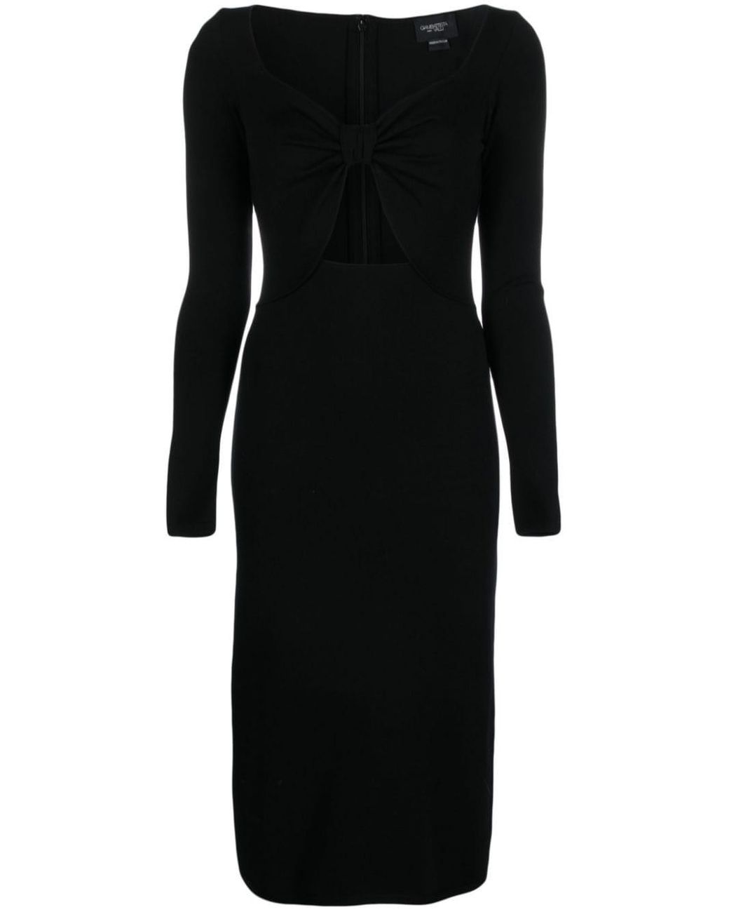 Giambattista Valli Cut-out Midi Dress in Black | Lyst