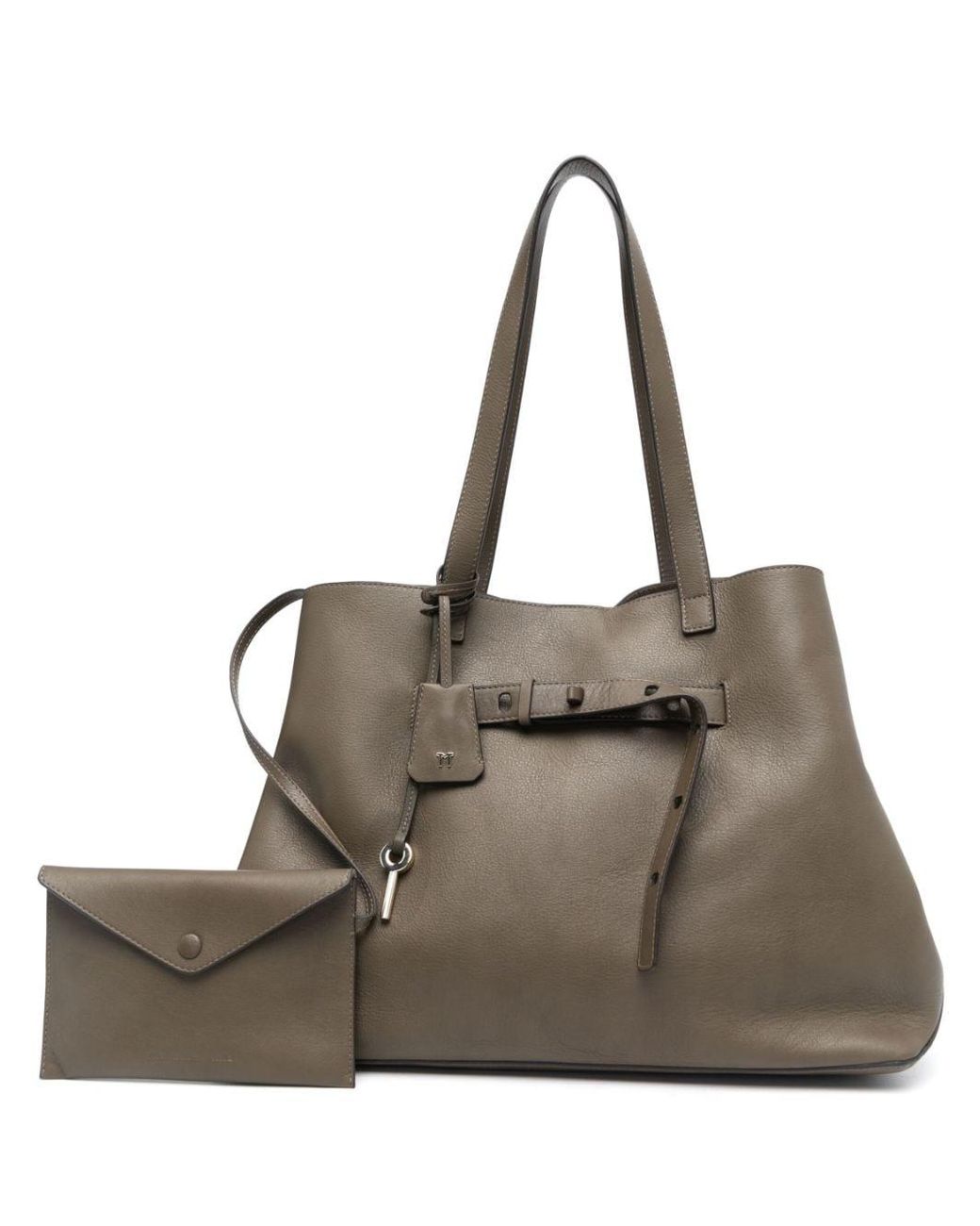 Tila March Lea Leather Tote Bag in Natural | Lyst