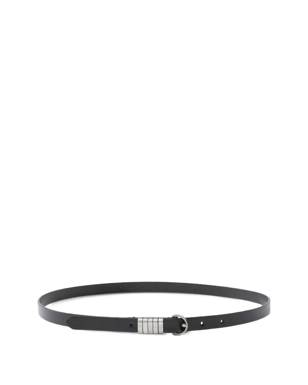 Pinko White 1.2-Cm Belt With Lettering Logo